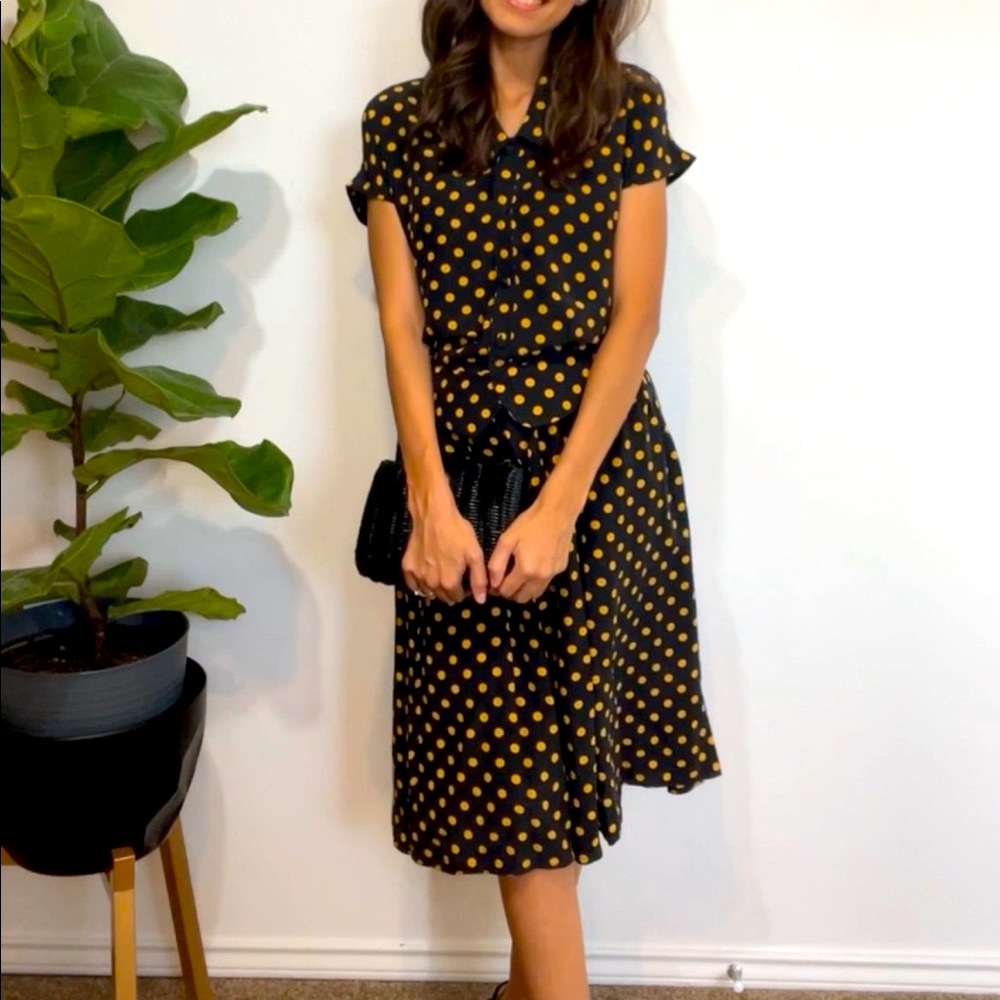 Jengshan || Vintage Chinese Polka Dot Shirt & Skirt Set